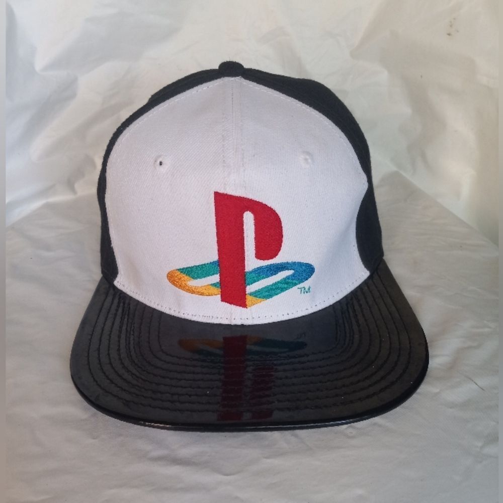 Play Station Hat Black White Baseball Cap